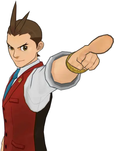 Guide To Dual Destinies 3d Character Models Rigged Fictional Character Png Miles Edgeworth Icon