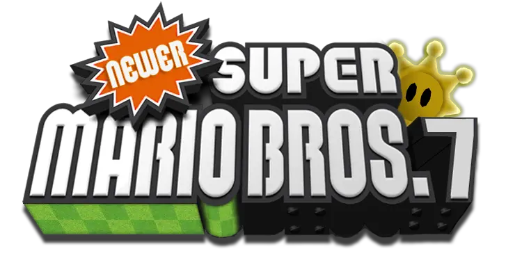 Download Logo Made By Newer Super Mario Bros Wii Deluxe New Super Mario Bros Wii Rom Hacks Png Super Mario Brothers Logo