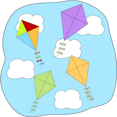 Kites Flying Clipart Kites Clip Art Png Mail Kite Icon