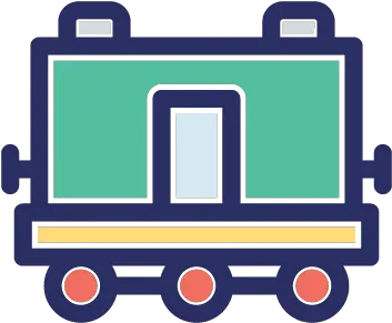 Free Cargo Container Train Color Vector Icon Vertical Png Air Freight Icon