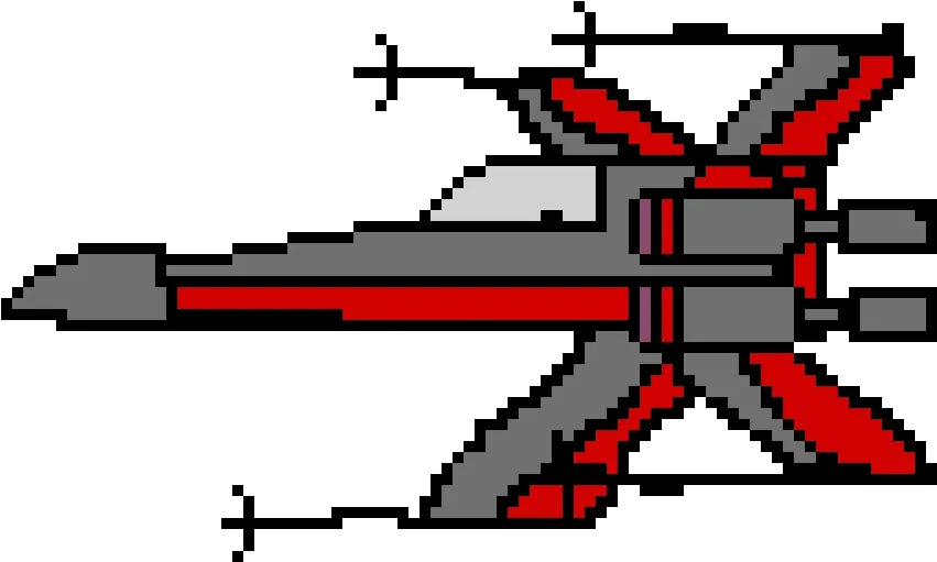 Download X Wing Pixel Art X Wing Full Size Png Image Pixel Art X Wing X Wing Png