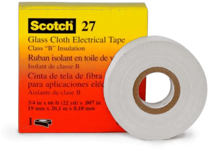 3m Scotch 27 Glass Cloth Electrical Tape Size 12 In X 66 Ft White Color Scotch 27 3m Png Scotch Tape Png