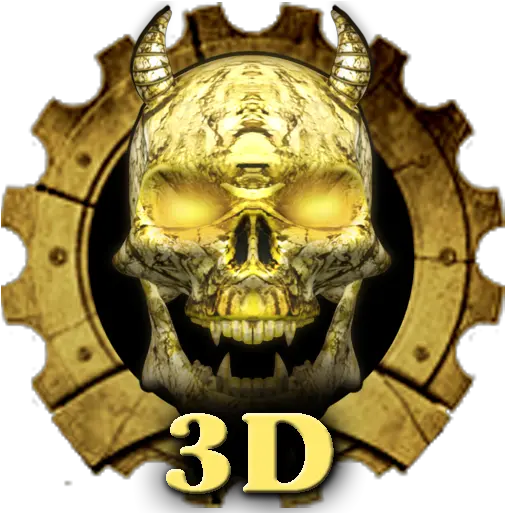 3d Wooden Vampire Skull Theme U200c Google Play Skull Png 3d Skull Png
