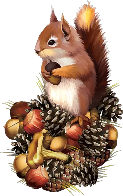 Squirrel Fall Clip Art Png Image Vintage Autumn Clip Art Squirrel Clipart Png