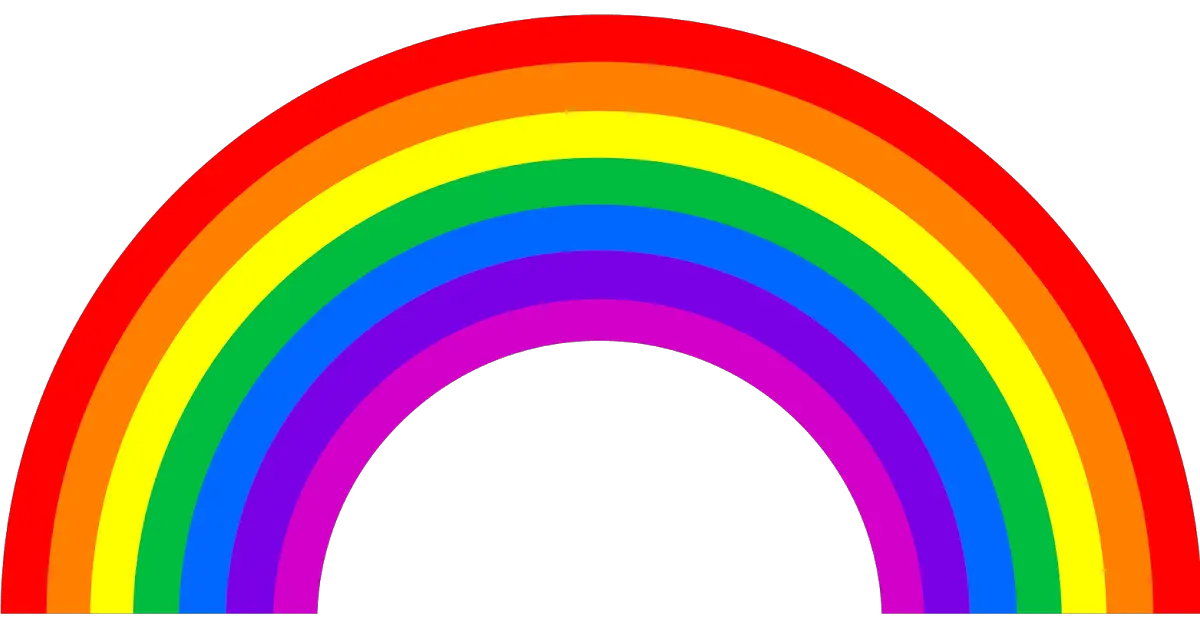 Retro Rainbow Png