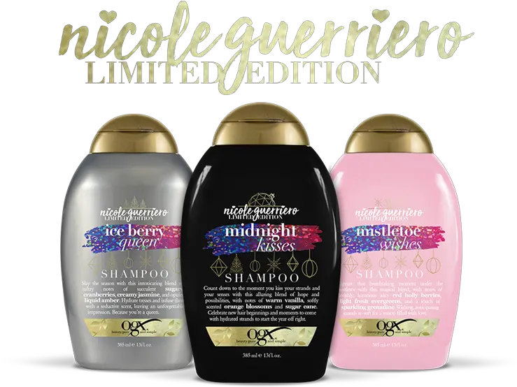 Ogx X Nicole Guerriero Limited Edition Nicole Guerriero Shampoo Png Wet N Wild Color Icon Blush In Rose Champagne