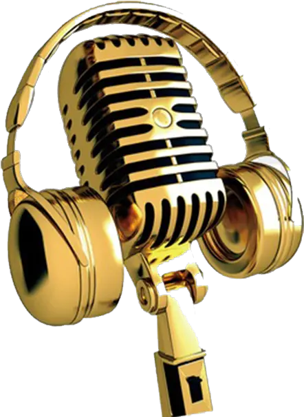 Download Singing Golden Microphone Png Png Image With No Gold Microphone Png Old Microphone Png