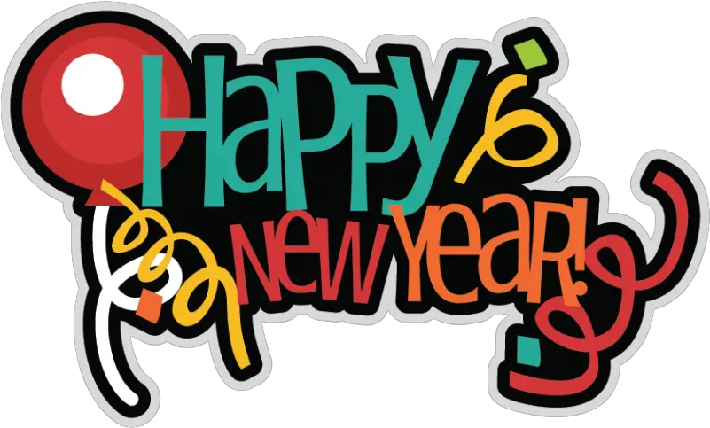 Happy New Year Svg Scrapbook Title Happy New Year Stickers Png Happy New Year 2017 Png