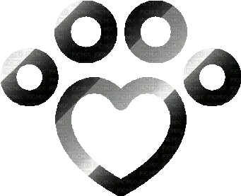 Deco Paw Prints Animal Animals Dog Cat Silver Black Solid Png Dog And Cat Icon