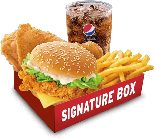 Download Kfc Zinger Burger Set Png Image With No Kfc Zinger Burger Set Kfc Logo