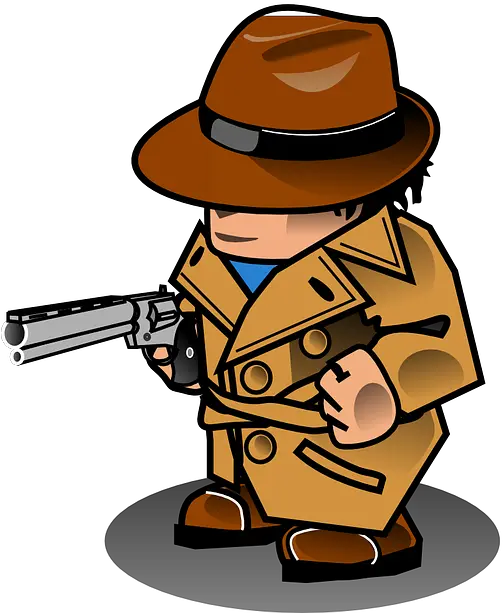 Detective Png Detective Free To Use Cliparts Detective Detective With Gun Cartoon Gun Clipart Png