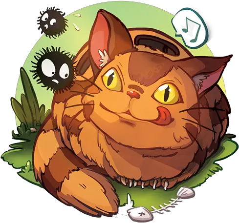 My Neighbor Totoro Cat Bus And Soot Sprite My Neighbor My Neighbor Totoro Cat Bus Art Png Totoro Png