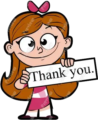 Acknowledgement Thank You Girl Cartoon Clipart Full Acknowledgement Clipart Png Girl Cartoon Png