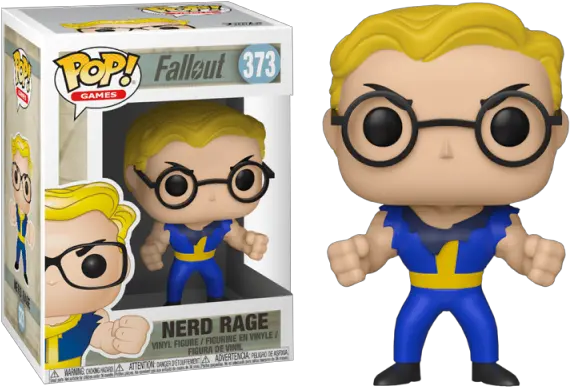 Fallout Figure Vault Boy Nerd Rage Pop Vinyl Fallout Pop Vinyl Vault Boy Png Vault Boy Transparent