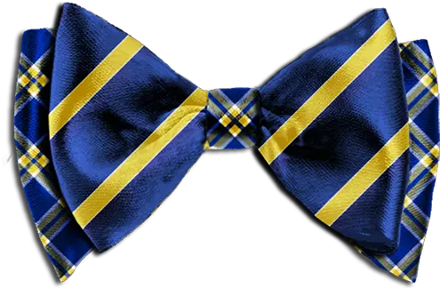 Striped Bow Tie Png Transparent Tiepng Images Majorelle Blue Gold Bow Png