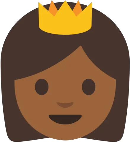 Princess Medium Dark Skin Tone Emoji World Emoji Day Png Crown Emoji Png
