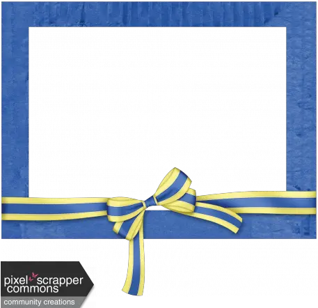 Download Hd Earth U0026 Sky Frame Yellow And Blue Ribbon Frame Blue Ribbon Frame Png Blue Frame Transparent