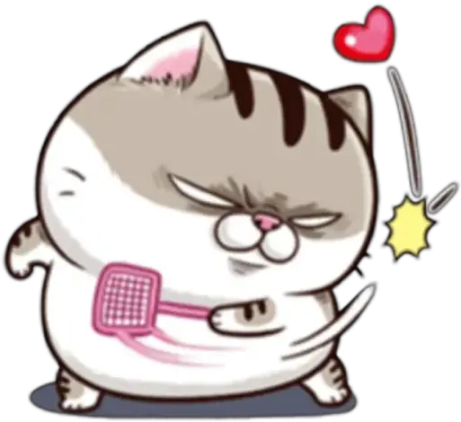 Mew By You Sticker Maker For Whatsapp Ami Fat Cat Heart Png Mew Icon