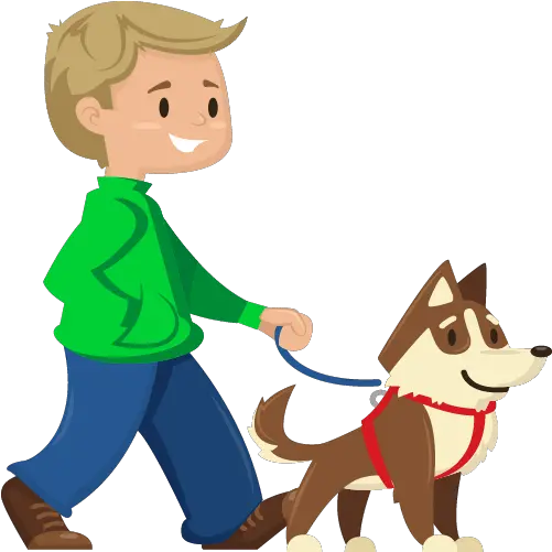 Dog Walker Cartoon Png Transparent Walk Dog Clipart Dog Cartoon Png