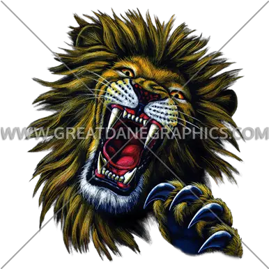 Lion Face Production Ready Artwork For T Shirt Printing Roar Png Lion Head Png