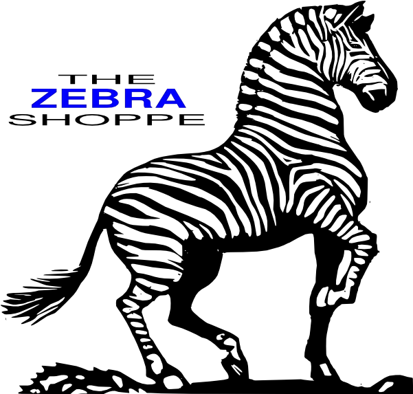 Zebra Shoppe Logo Clip Art Zebra Black And White Clip Art Png Zebra Logo Png