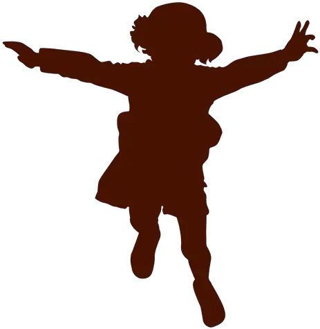 Transparent Png Svg Vector File Girl Flying Silhouette Png Little Kid Png