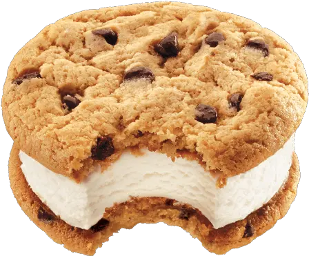 Mrs Chocolate Chip Cookie Ice Cream Sandwich Png Cookies And Cream Png