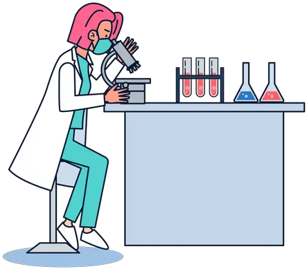 Female Scientist Icon Download In Line Style Laboratory Equipment Png Dr Doom Icon