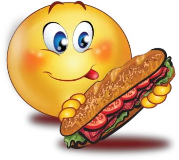 Party Eating Sandwich Emoji Emoji Sandwich Png Party Emoji Png