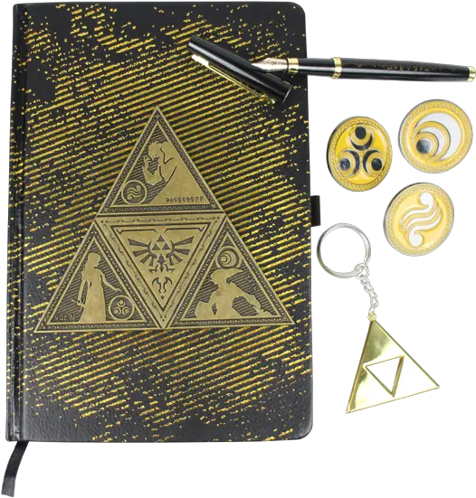 The Legend Of Zelda Triforce Stationery Set Triangle Png Triforce Png