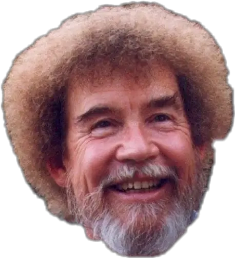 Bobross Sticker By Gracie Bob Ross With Raccoon Png Bob Ross Png