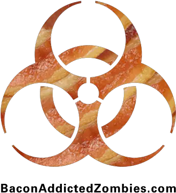 Bacon Addicted Zombies U2013 Check It Out Baconcomacom Biohazard Symbol Png Bacon Transparent Background