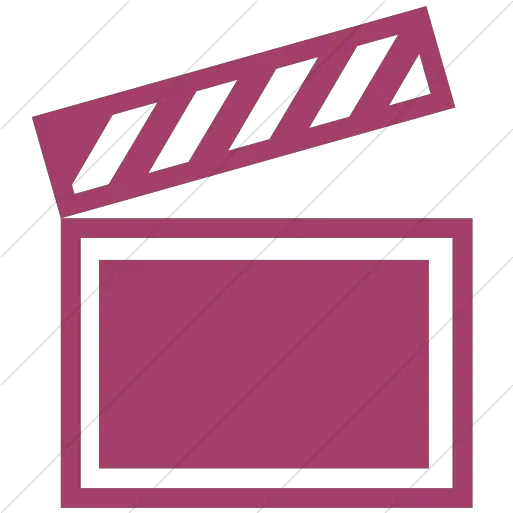 Iconsetc Simple Pink Classica Movie Clapper Icon Pink Movie Clapper Clipart Png Movie Clapper Png