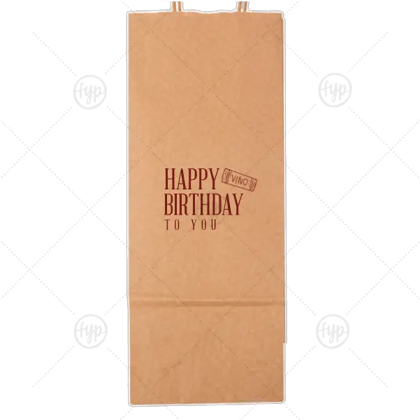 Birthday Wine Bag Gift Paper Transparent Paper Png Gift Bag Png