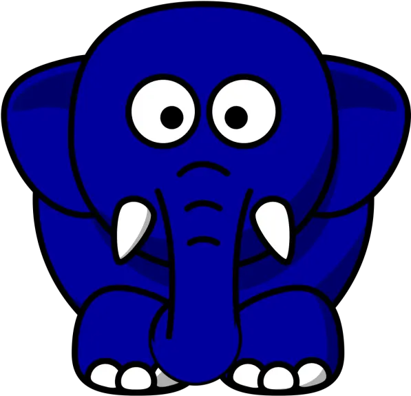 Kansas Blue Elephant Png Svg Clip Art For Web Download Clipart Blue Elephant Ks Icon