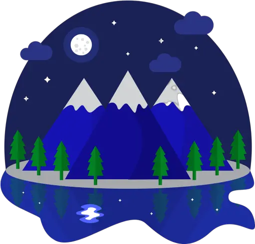 Moonlit Night Png Images Download Dome Snow Globe Icon