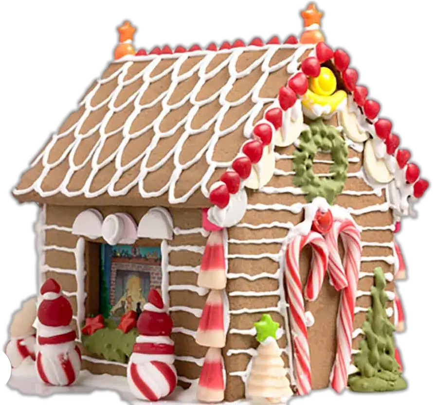 Gingerbread Man House Png Image Make Gingerbread House Cookies Gingerbread House Png