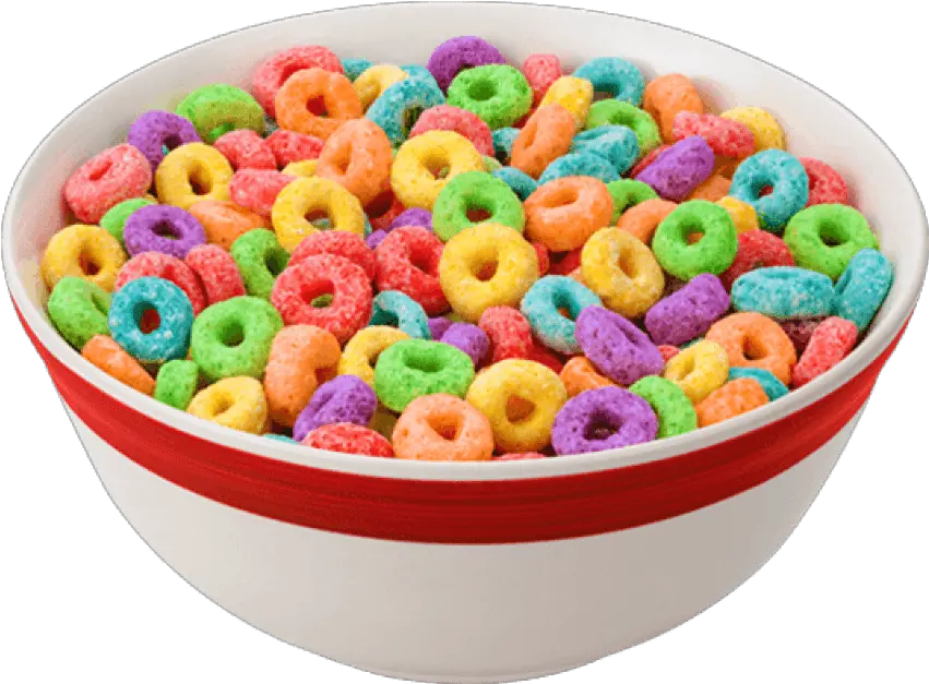 Bowl Of Cereal Transparent Png Fruit Loops Cereal Bowl Cereal Bowl Png