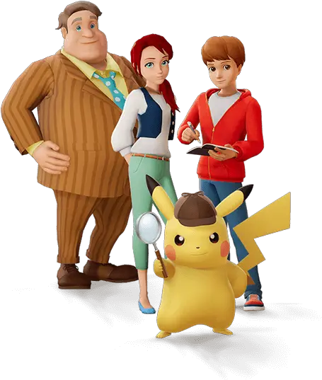 Detective Pikachu Tim And Emilia Detective Pikachu Png Detective Pikachu Logo Png