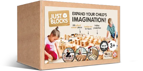 Natural Wooden Blocks Big Pack Just Blocks Wood Block Cardboard Packaging Png Baby Blocks Png