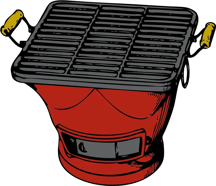 Grill Red Barbecue Free Vector Graphic 464837 Png Grill Clip Art Bbq Grill Png