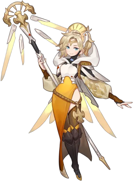 Download By Yomieeee Tumblr Com Anime Mercy Overwatch Overwatch Mercy Fanart Png Mercy Transparent