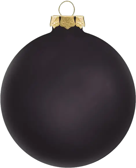 Single Black Christmas Ball Png Transparent Image Mart Christmas Ornament Christmas Ball Png