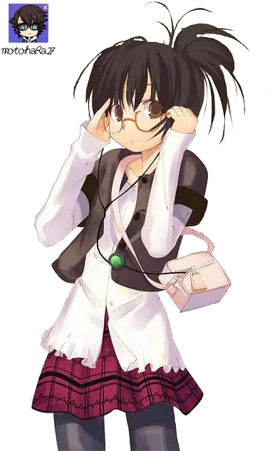 Anime Girl Getting Anime Girl With Glasses Png Anime Glasses Png