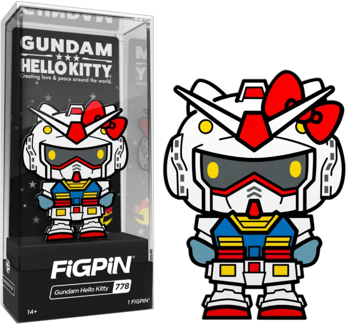 Gundam X Hello Kitty Gundam Hello Kitty Figpin Enamel Pin Cute Hello Kitty Gundam Png Hello Kitty Icon Pack