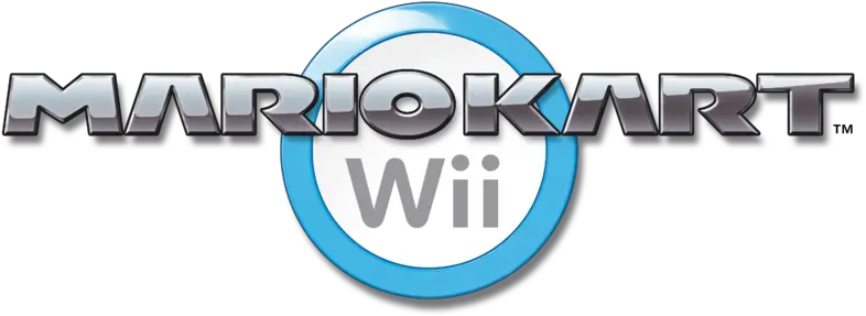 Download Hd Mario Kart Wii Mario Kart Wii W Wii Wheel Mario Kart Wii Logo Png Mario Logo Transparent