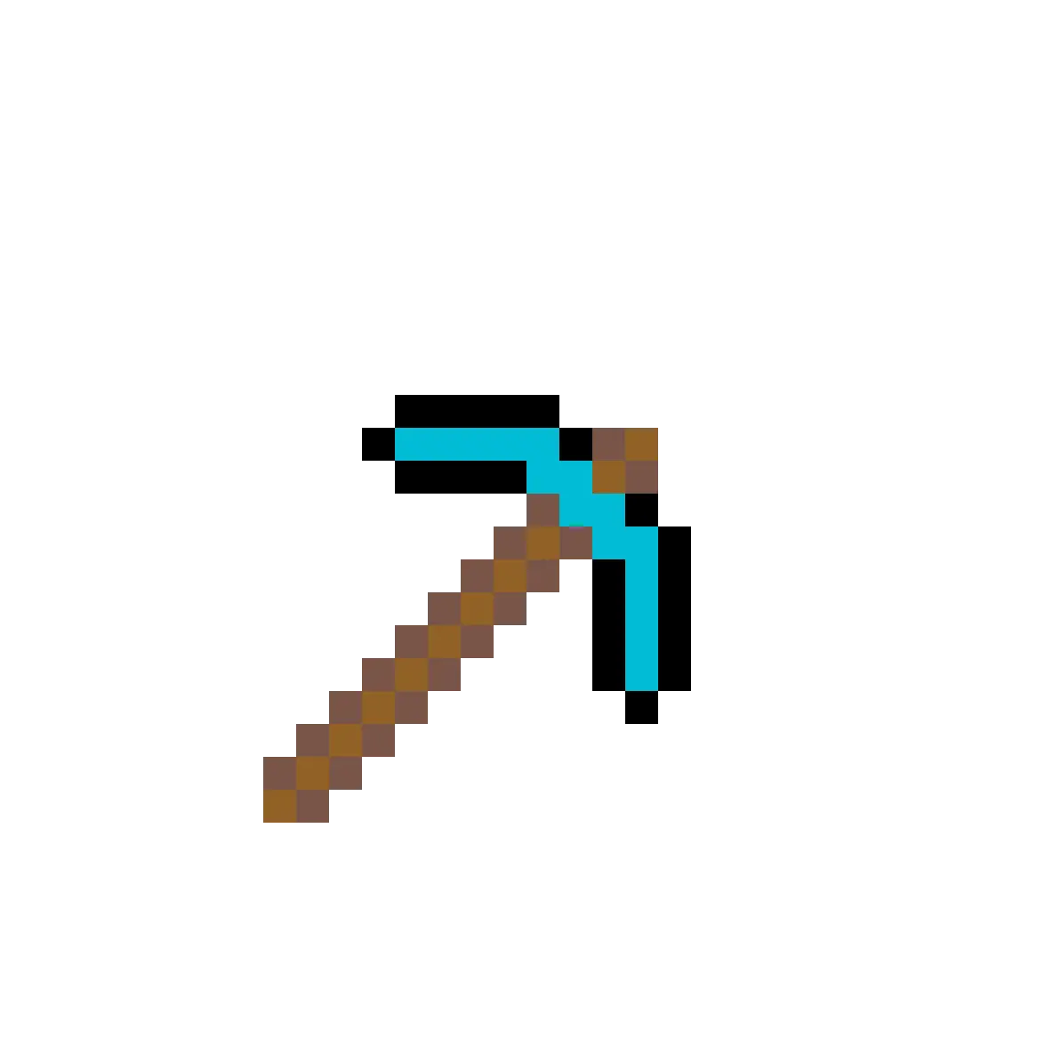 Minecraft Diamond Pickaxe Clipart Minecraft Diamond Pickaxe Png Minecraft Diamonds Png