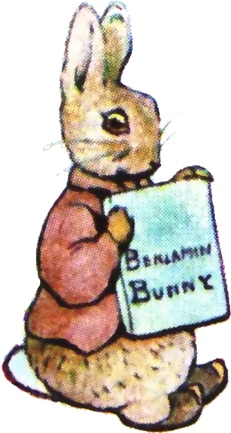 Filebeatrix Potterinsidecoverbenjaminbunnytransparent Benjamin Bunny Beatrix Potter Illustration History Png Rabbit Transparent