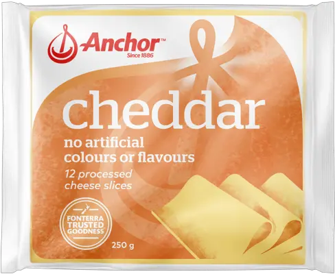 Anchor Cheddar Cheese Slices Snack Png Cheese Slice Png