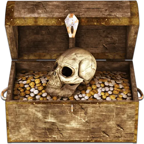 Treasure Chest With Skull Transparent Treasure Chest With Skull Png Treasure Chest Transparent